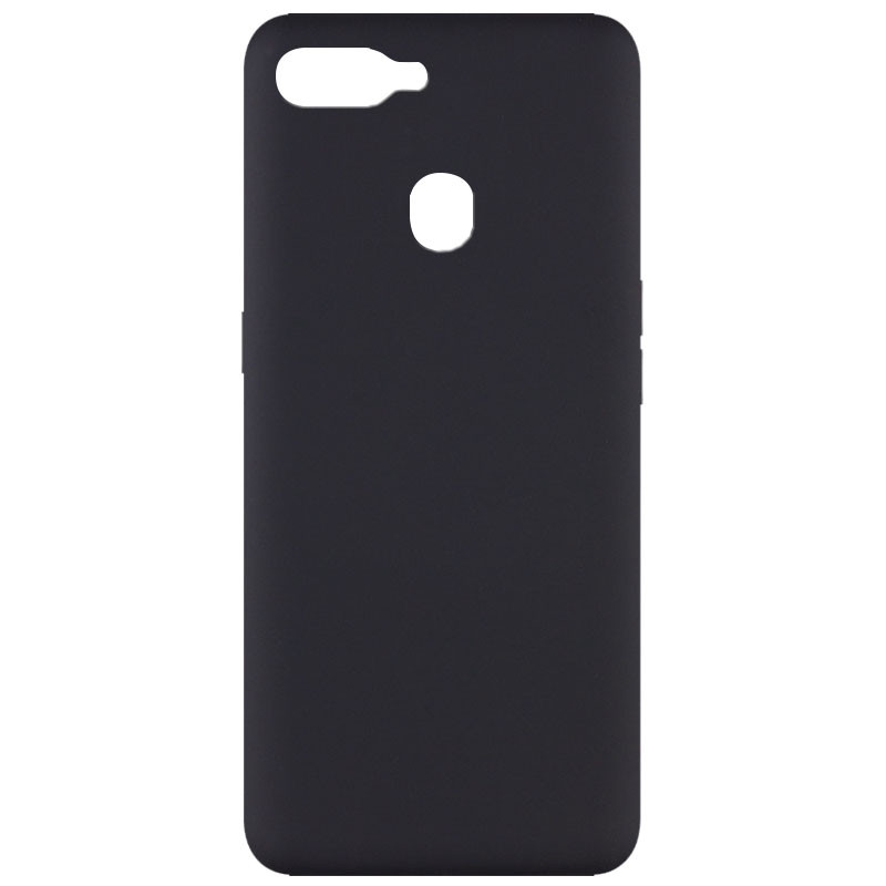 Чехол Silicone Cover Full without Logo (A) для Oppo A12 (Черный / Black) 1081184