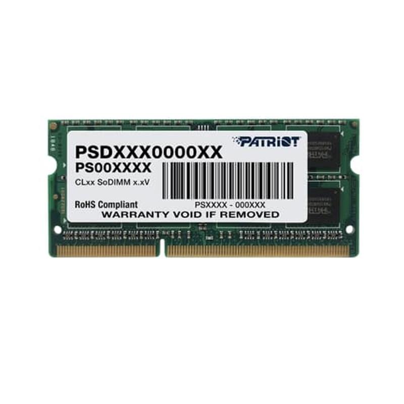 Оперативная память SO-DIMM 4GB/1333 DDR3 Patriot Signature Line (PSD34G13332S)