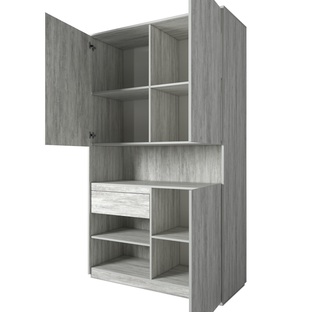 Шкаф для книг и документов Moreli RS-1 Фурнитура BLUM Ш1242 / В2100 / Г500 Дуб аппалачи-Венге магия