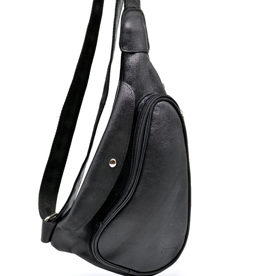 Рюкзак на одне плече із телячої шкіри Tarwa GA-3026-3md Чорний