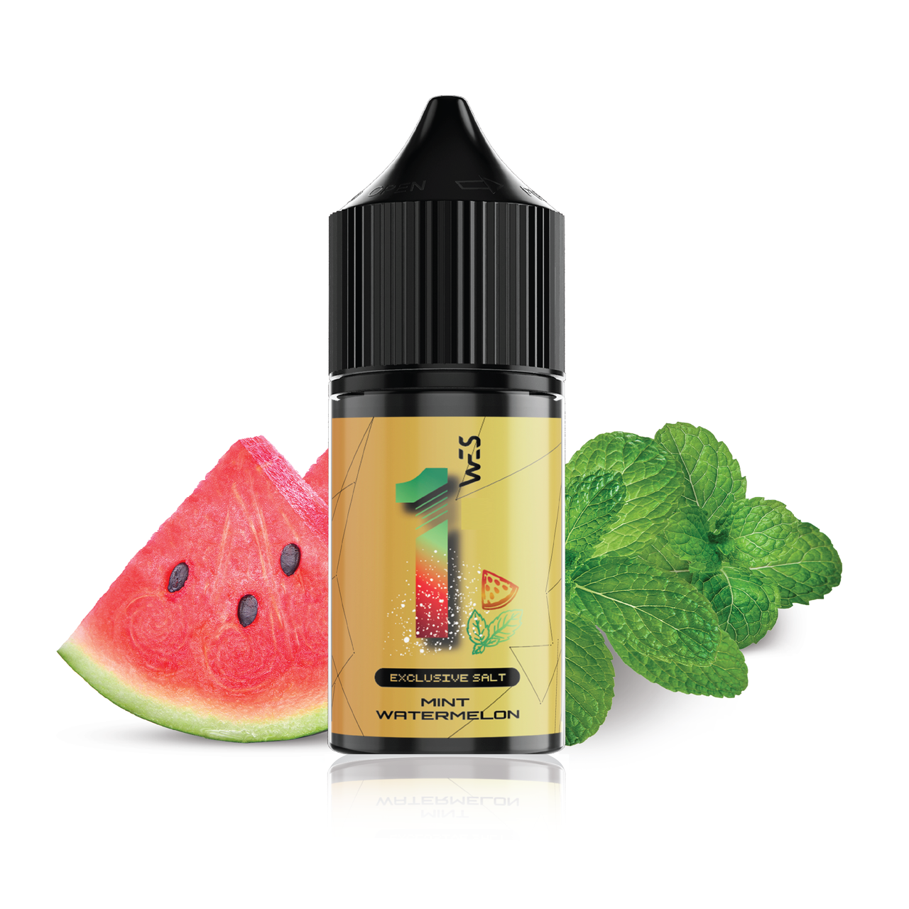 Жидкость для вейпа на солевом никотине WES Gold 15 мл 25 мг Mint Watermelon Арбуз с мятой (15309-hbr)