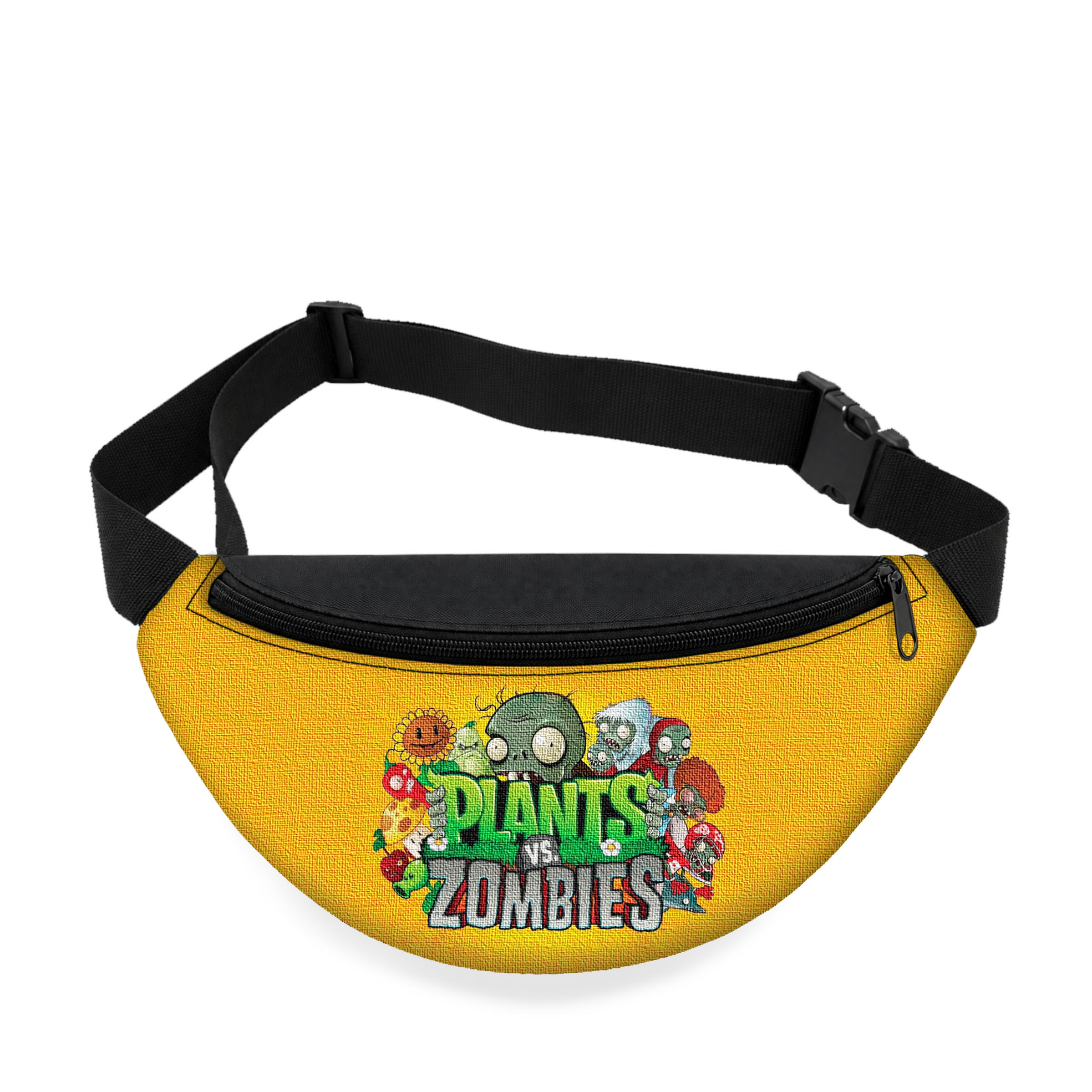 Дитяча бананка Plants vs Zombies чорна, 32x15x7.5 см