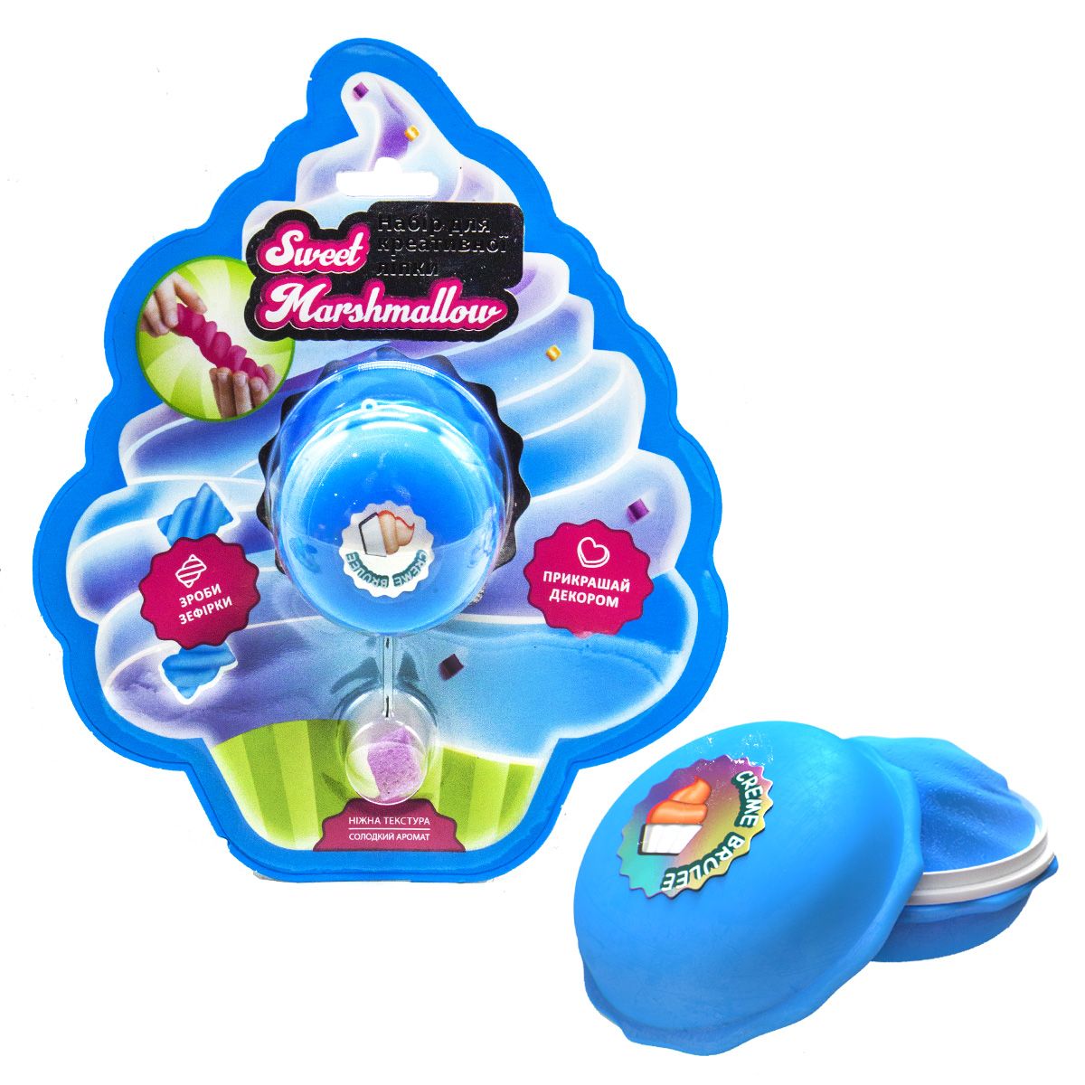 Набор Mic легкого прыгающего пластилина Sweet Marshmallow Крем-брюле 30 г (70064)