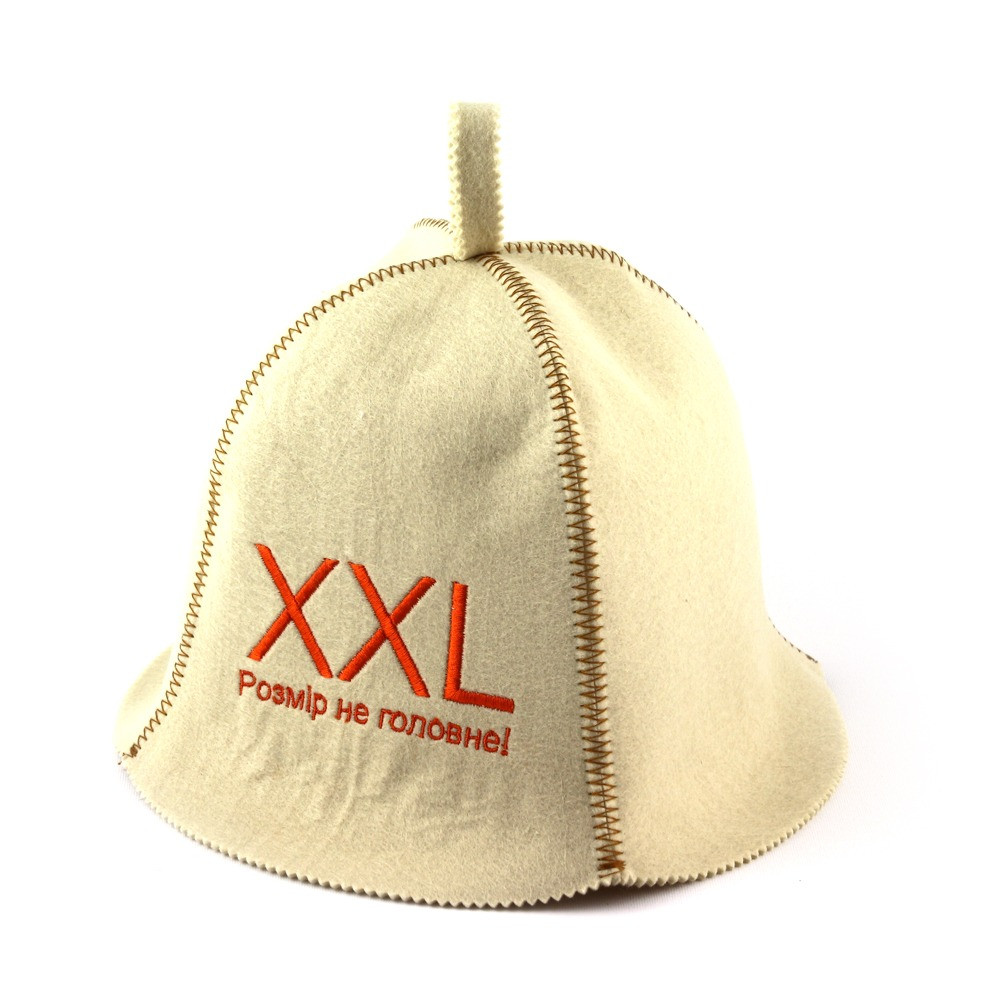 Банная шапка Luxyart One Size XXL розмір не головне искусственный фетр Белый (LA-893)