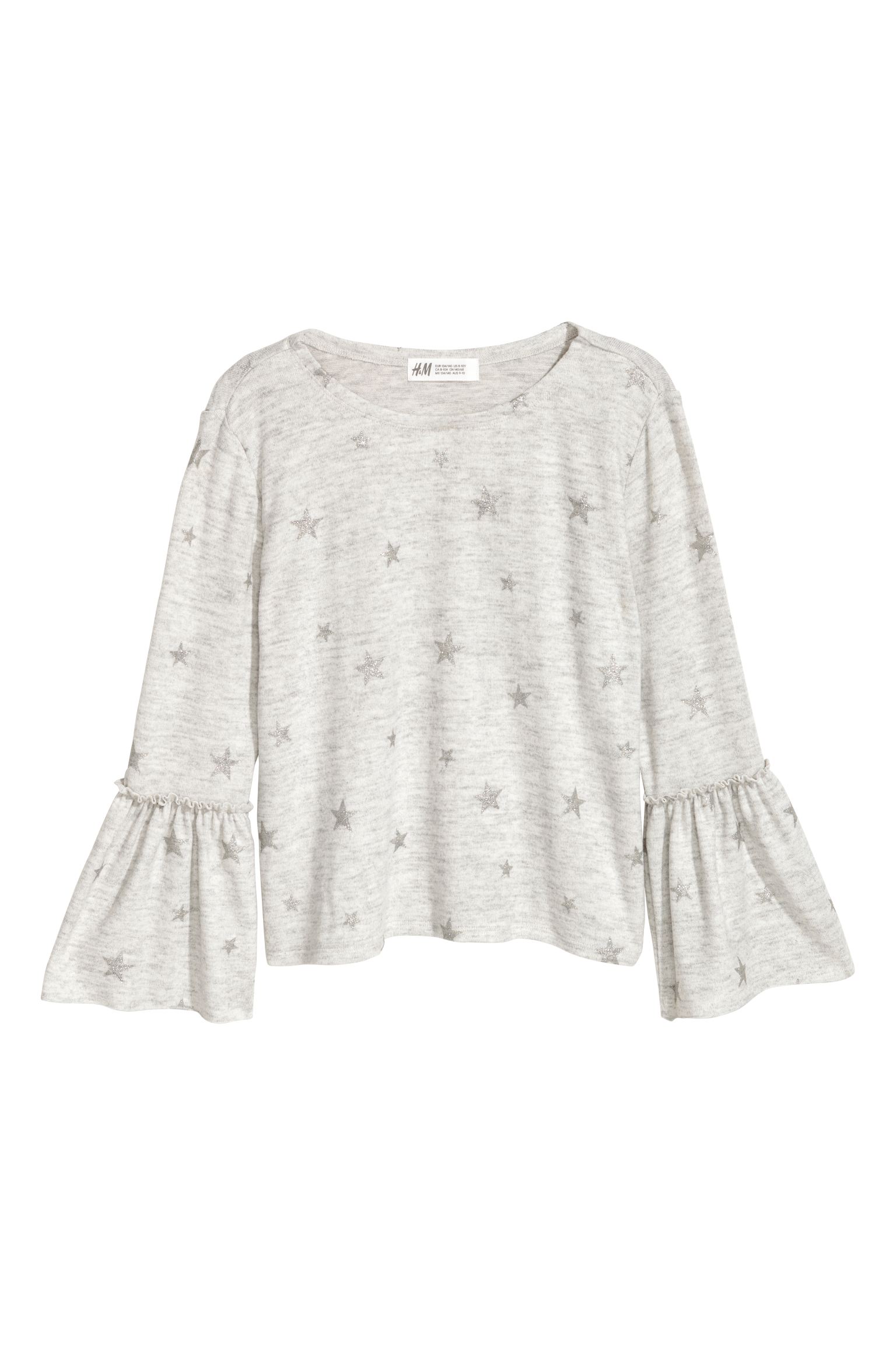 Джемпер H&M 170 см Светло-серый 11125507446