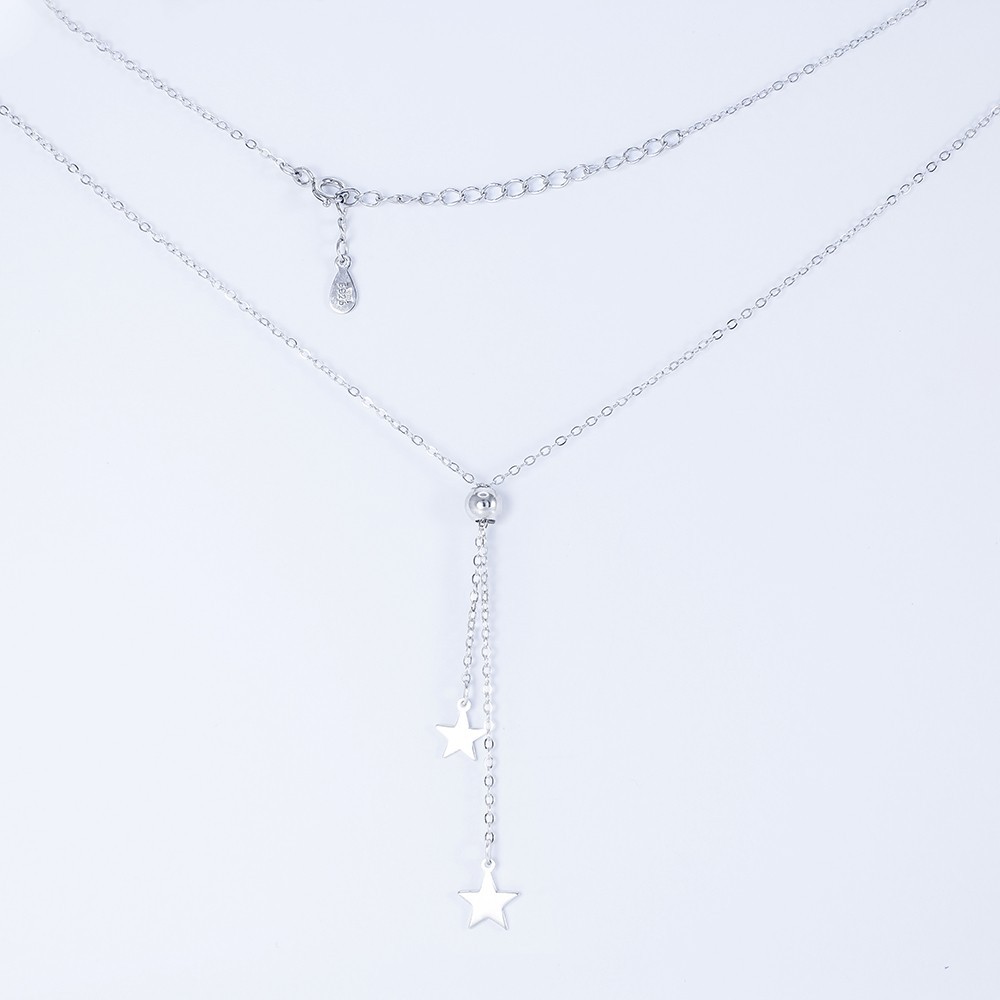 Колье серебрянное Infini родированное kl2-69 46+5 см