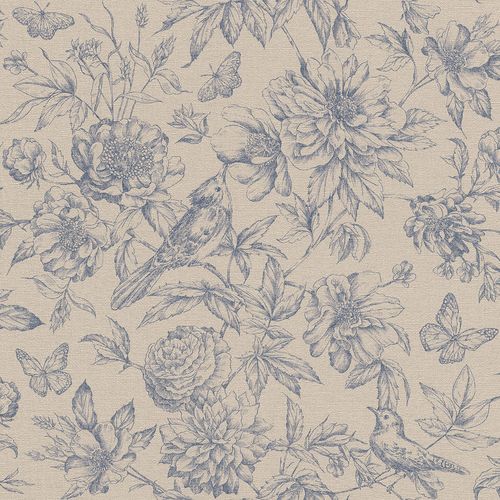 Флізелінові шпалери Rasch Florentine 2 449471 Сині