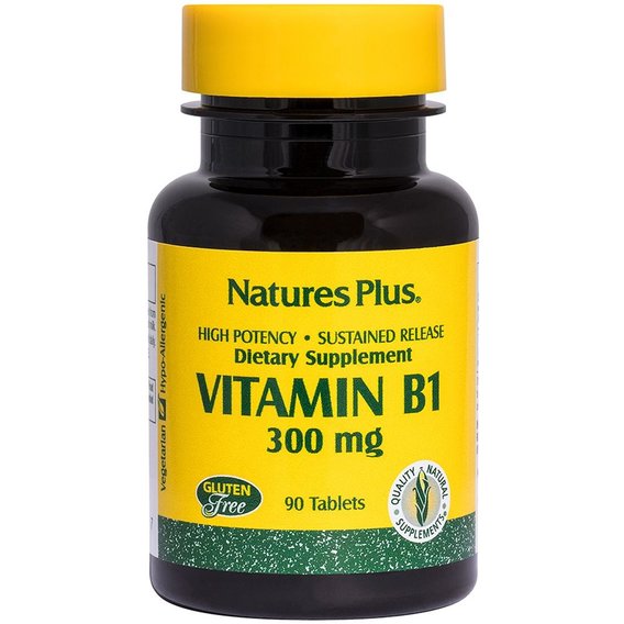 Тиамин Nature's Plus Vitamin B1 300 mg 90 Tabs NTP1605