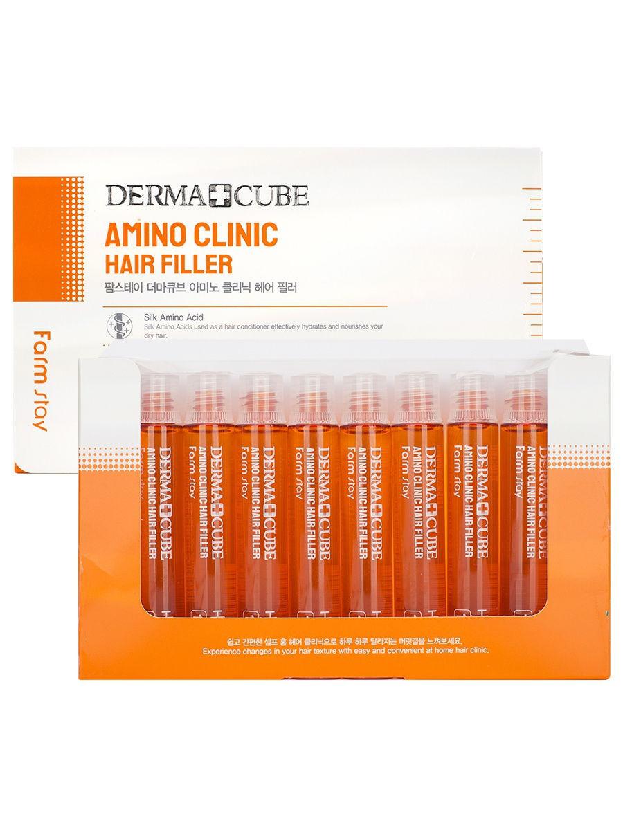 Филлер для волос с аминокислотами Farmstay Derma Cube Amino Clinic Hair 13 мл (8809615881729)