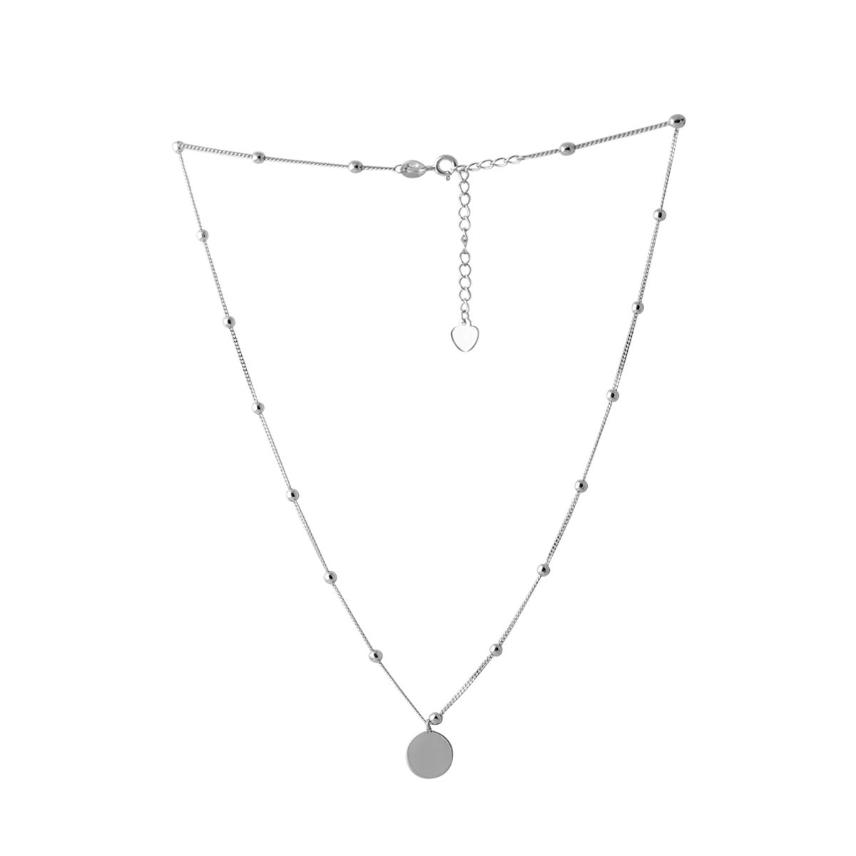 Серебряное колье SilverBreeze без камней (2065913) 500 размер