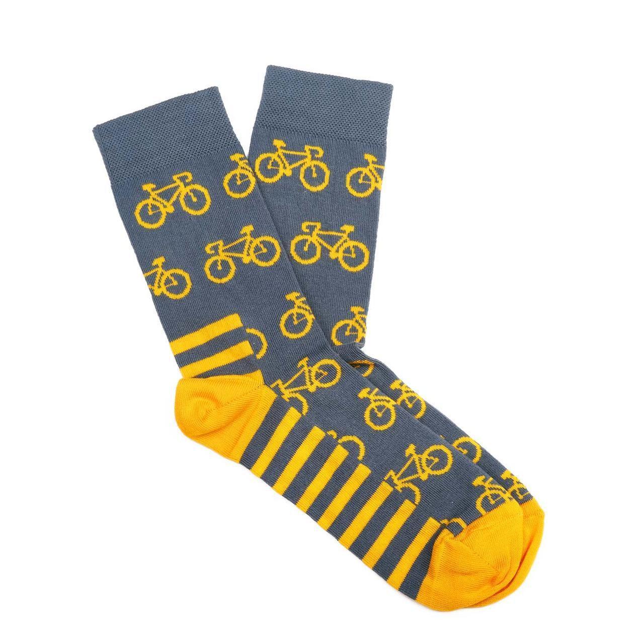 Шкарпетки жіночі Dodo Socks Rover 36-38 Синьо-жовті (009703)
