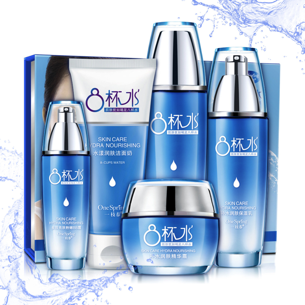 Набір по догляду за обличчям One Spring Skin Care Hydra Nourishing 8 Cups Water (3954-11520)