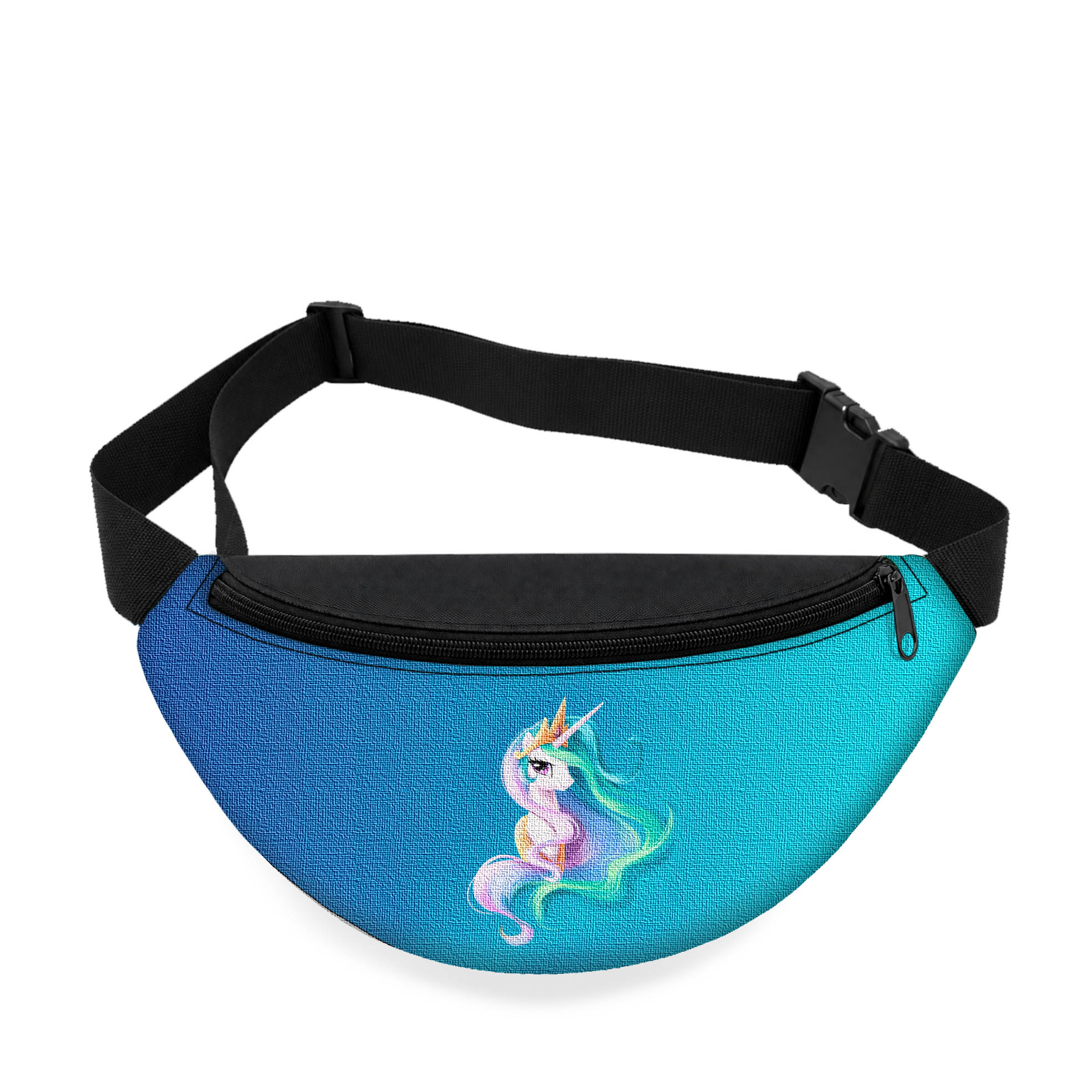 Дитяча сумка-бананка My Little Pony Princess Celestia, чорна, 32×15×7.5 см