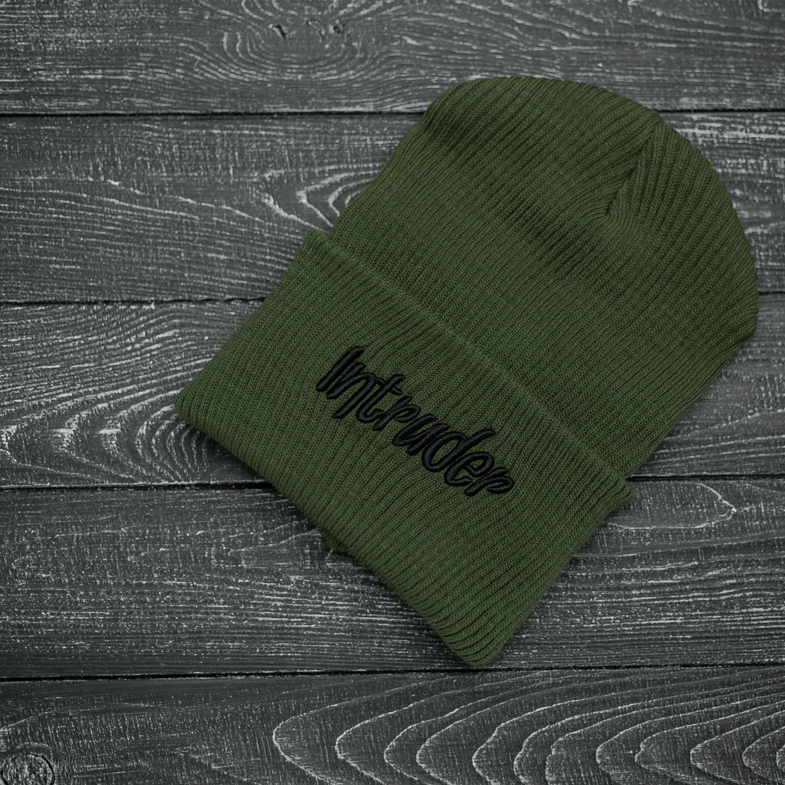Шапка " Intruder " хаки big logo One size (1607422118)