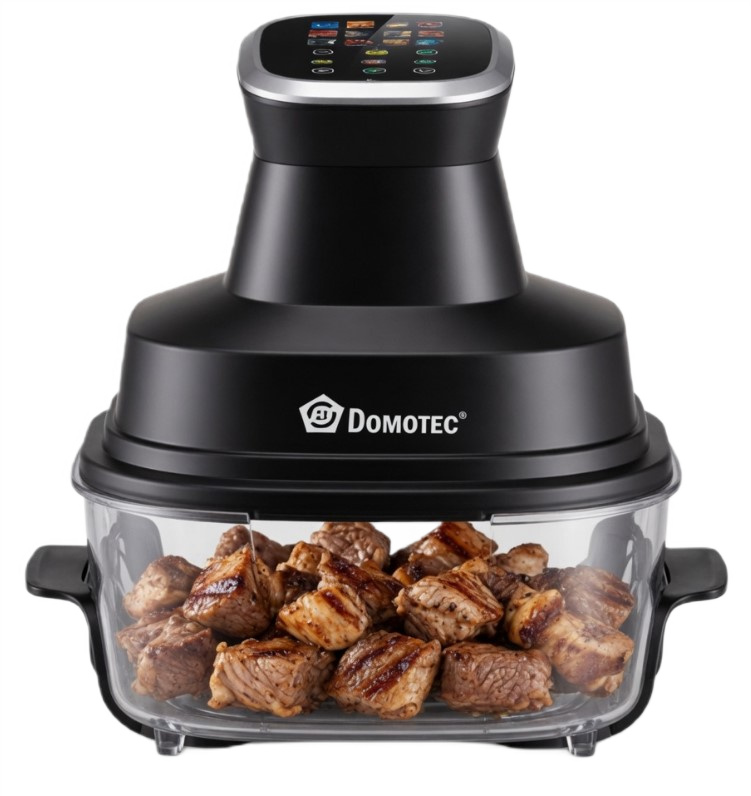 Аерофритюрниця Domotec MS-3227 7 л 4600 Вт, сенсорне керування, чорна