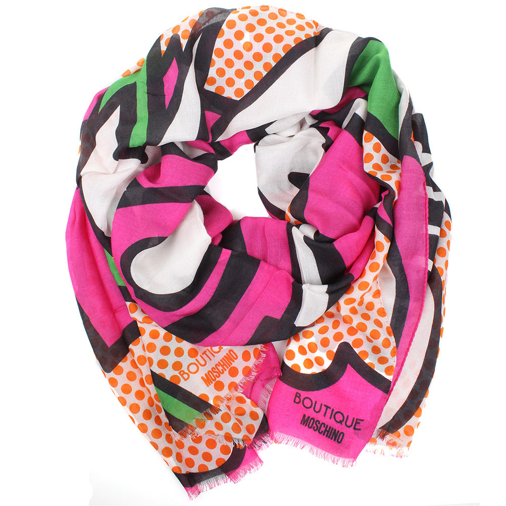 Шарф Moschino Розовый (MS-008)