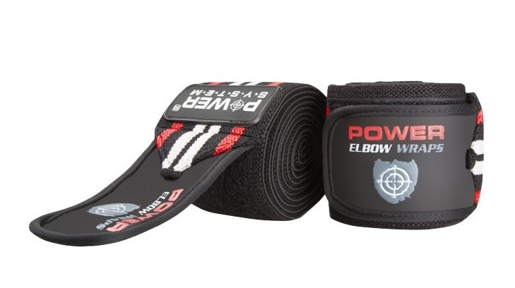 Локтевые бинты Power System Elbow Wraps PS-3600 Red/Black