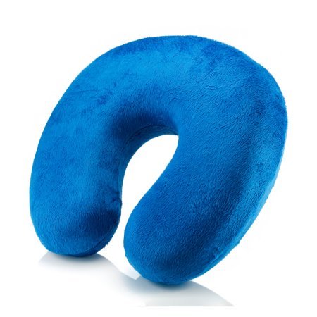 Подушка дорожня Memory Foam Travel Pillow Синя (36-130583-1)