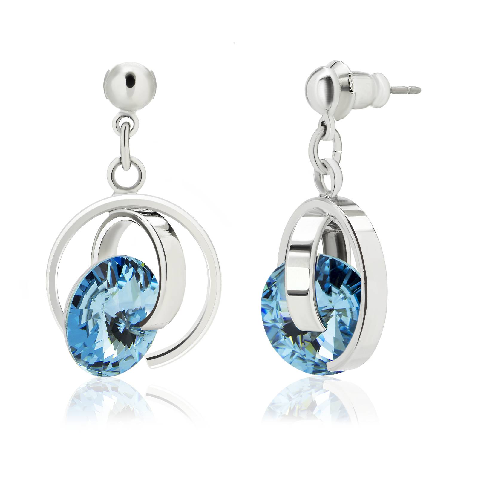 Сережки KOBI Icedge із кристалами Swarovski 10 мм (7440-6403-12-32)