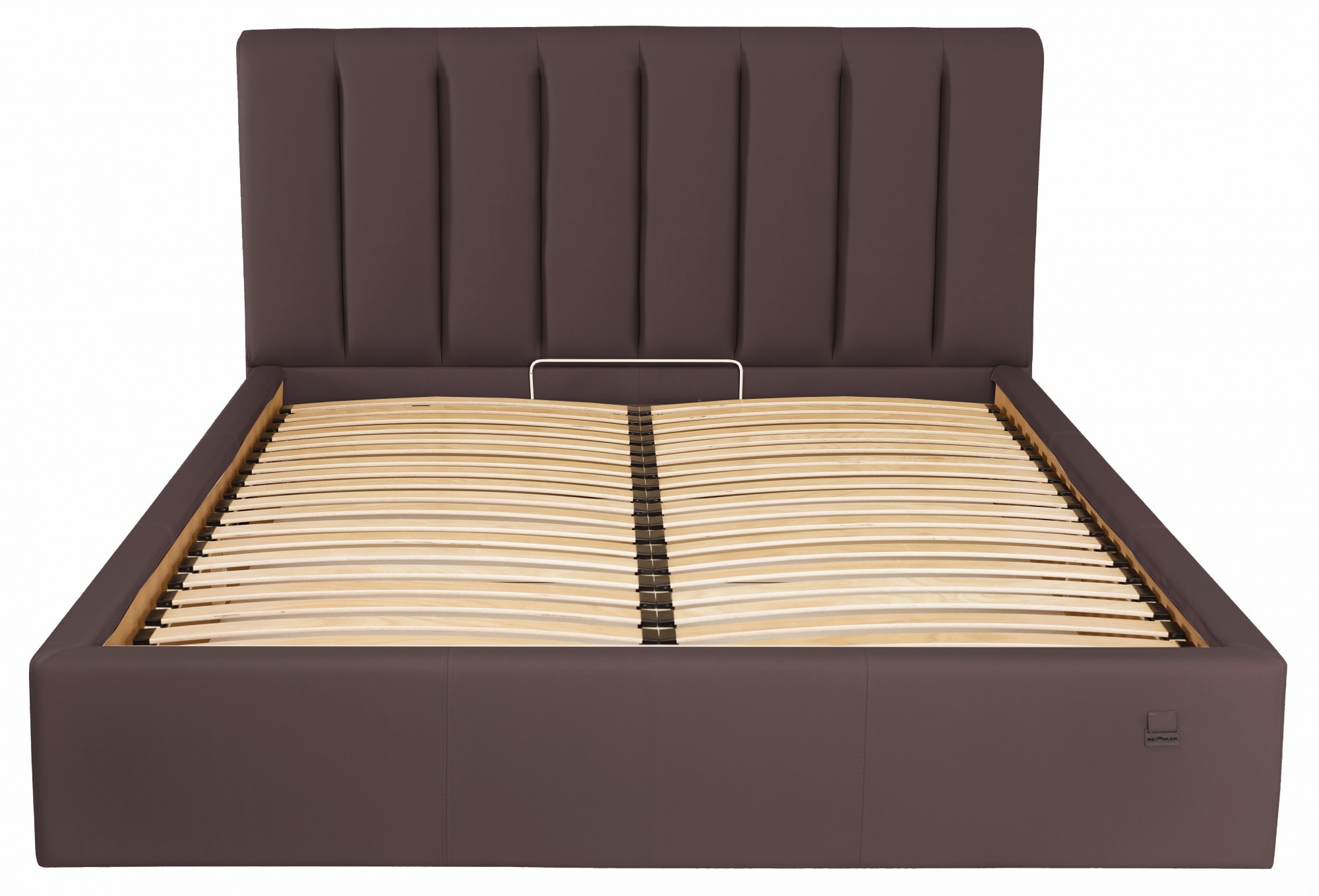 Кровать Двуспальная Richman Санам VIP 180 х 200 см Флай 2231 С дополнительной металлической цельносварной рамой Темно-коричневая