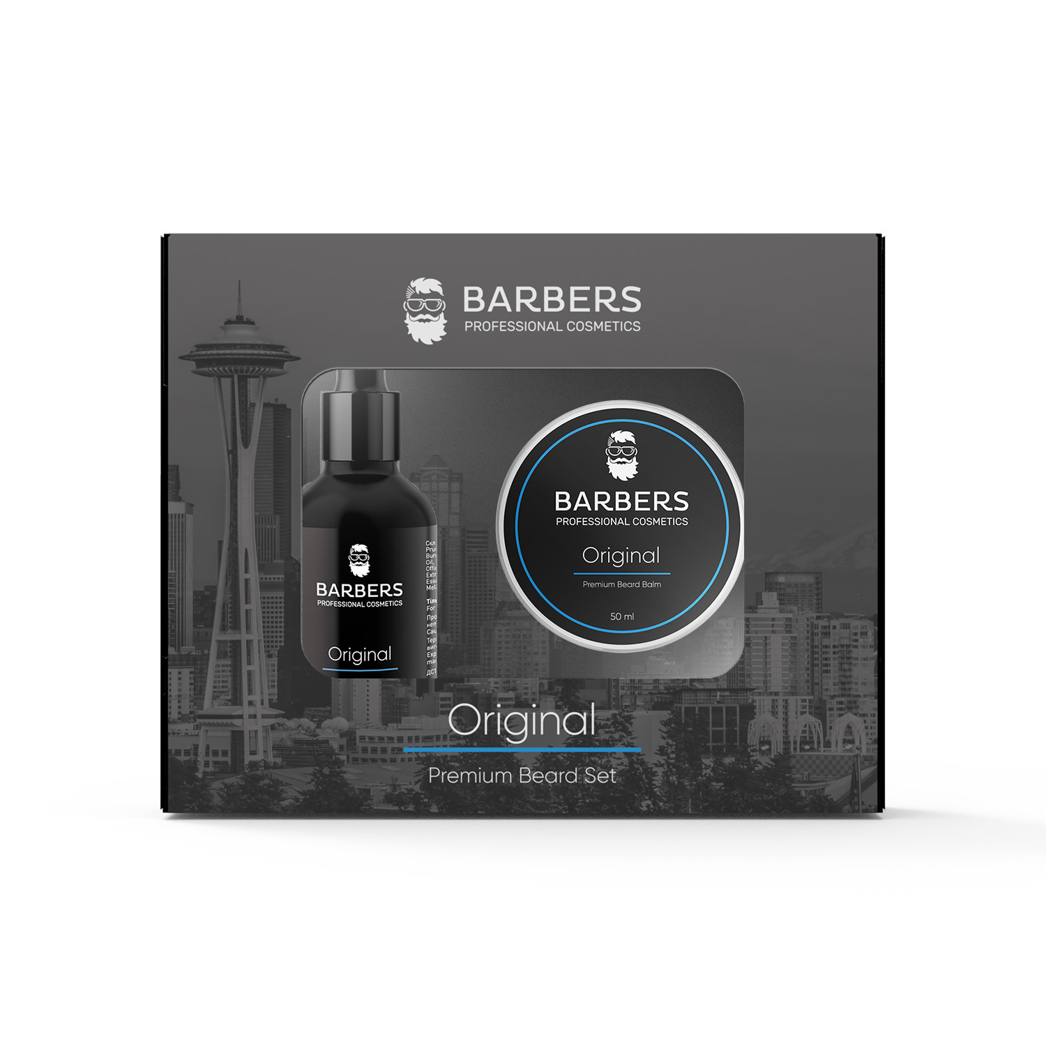Набір Barbers для догляду за бородою Original 80 мл