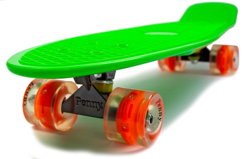 Пенни борд Penny 27 Green (cветящиеся колёса)