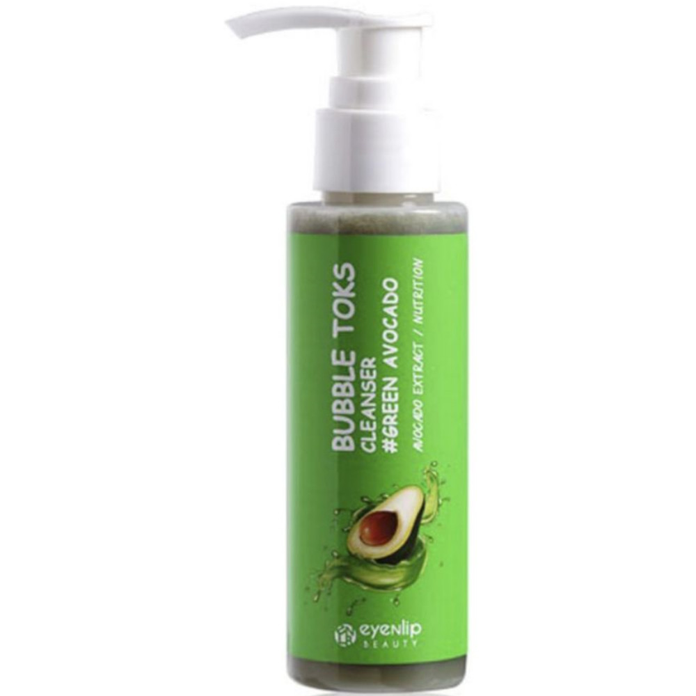 Пенка кислородная для умывания Eyenlip Bubble Toks Cleanser Green Avocado 100 мл (8809555250999)