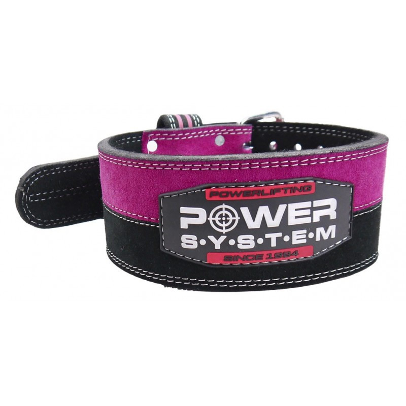 Пояс для пауэрлифтинга Power System PS-3850 Strong Femme XS Черно-розовый (PS_3850_XS_Bl/Pink)