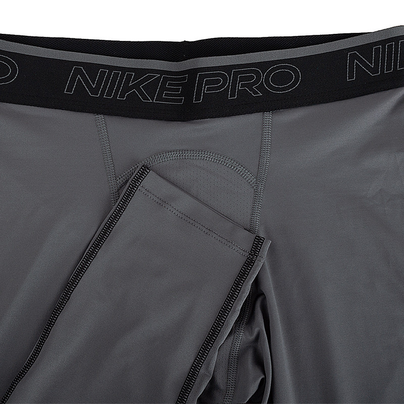 Мужские тайтсы Nike M NP DF 3QT TIGHT Серый L (DD1919-068)
