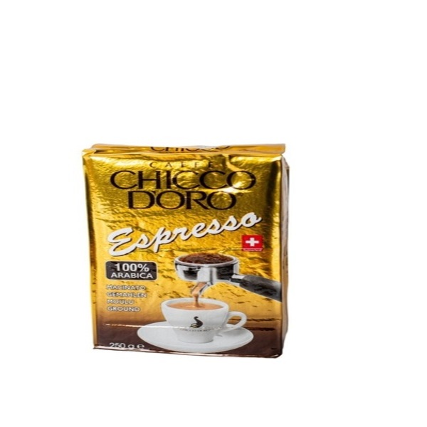 Кава мелена Chicco d'Oro Espresso 250 г, 100% арабіка, середнє обсмажування