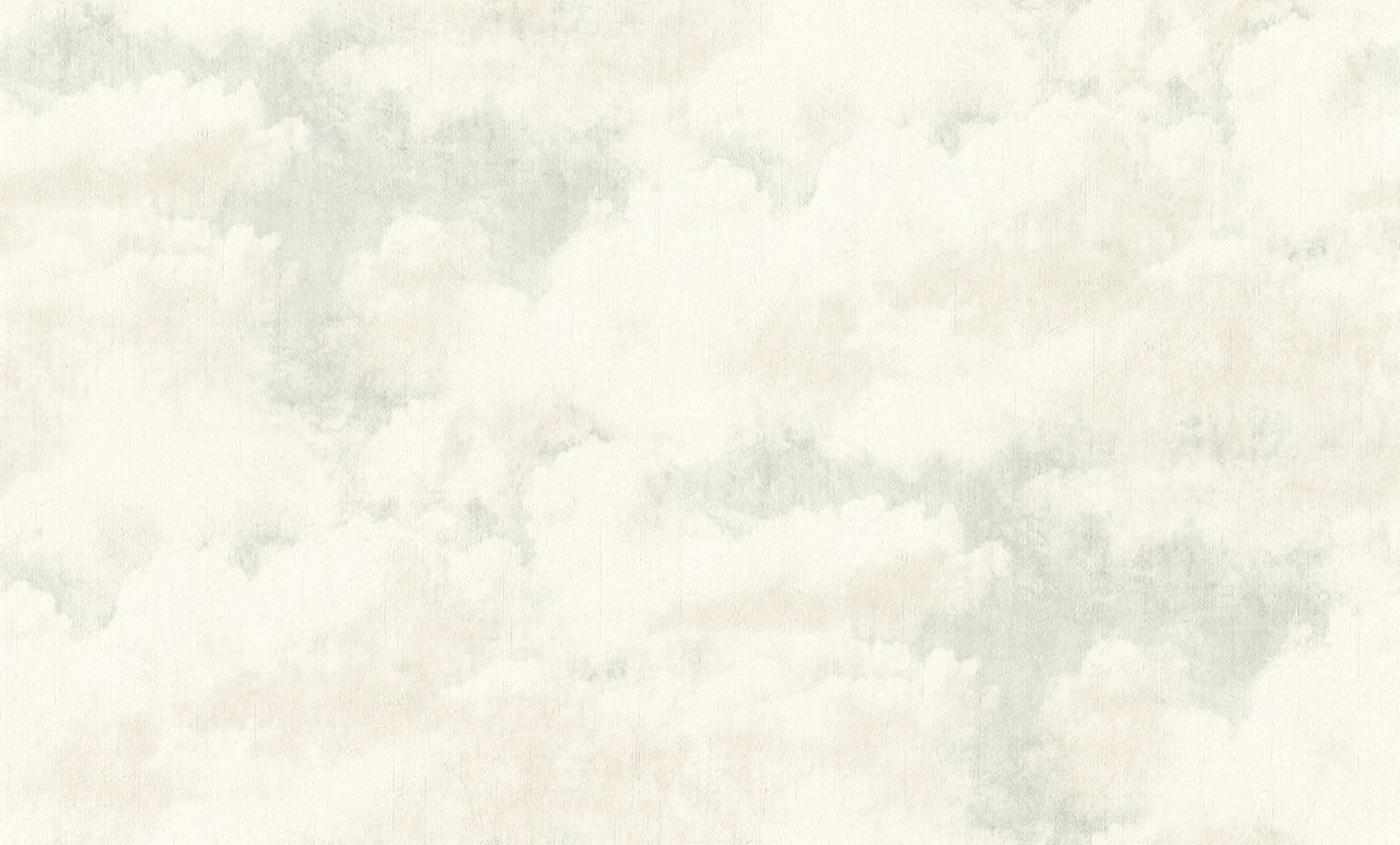 Виниловые обои на флизелиновой основе Rasch Clouds 974713 Бежевый-Голубой