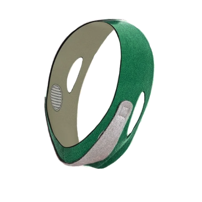 Маска бандаж Aurafix для коррекции овала лица и второго подбородка Green Gray (kz226-hbr)