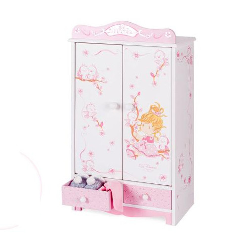 Шкаф для куклы Kronos Toys 54023 32 x 54 x 20 см Бело-розовый (int_54023)
