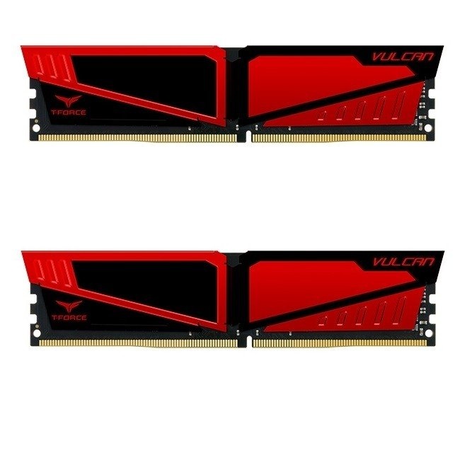 Оперативна пам'ять Team DDR4 8GB (2x4GB) 2666 MHz T-Force Vulcan Red TLRED48G2666HC15BDC01 (F00143886)