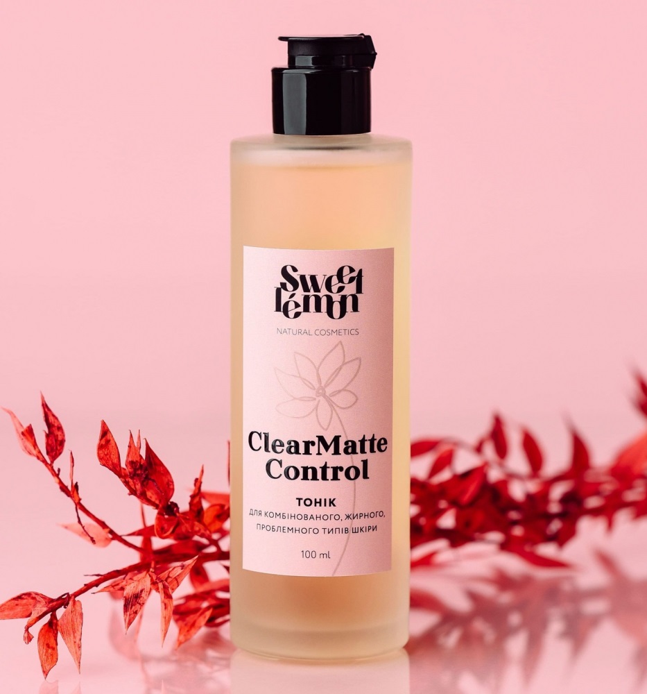 Тоник для комбинированной жирной и проблемной кожи Sweet Lemon ClearMatte Control 100 мл (SL0053)