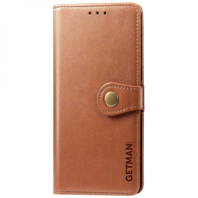 Кожаный Чехол книжка GETMAN Gallant (PU) для Huawei Y7a (Коричневый) 1093809
