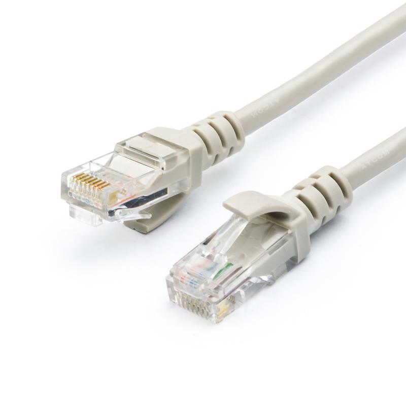 Патч-корд UTP Atcom Geplink Cat.5e 26AWG 10 м сірий GL8010