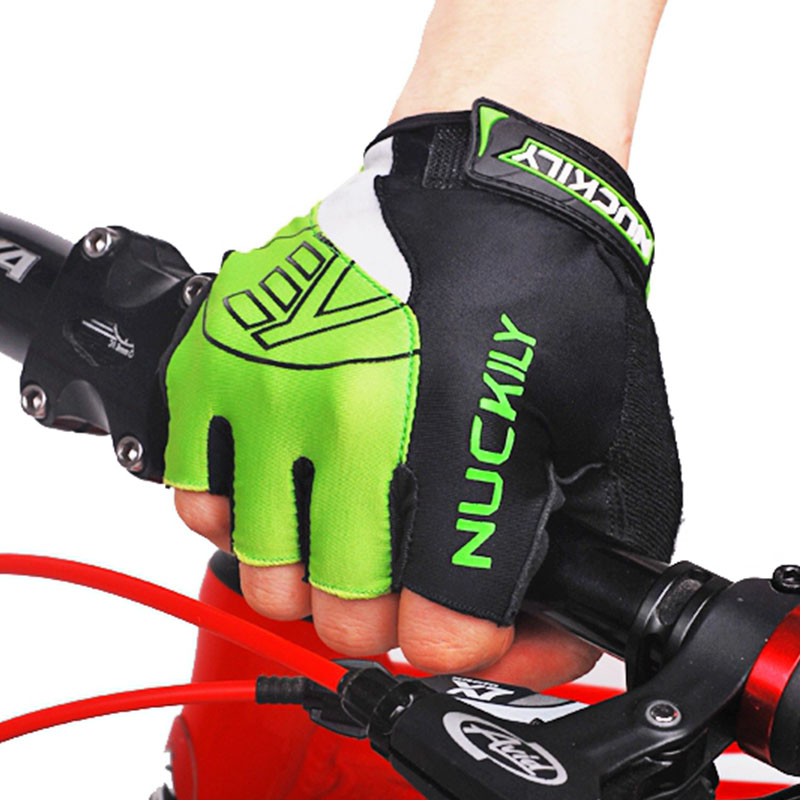 Перчатки велосипедные спортивные без пальцев Nuckily PC01 XL Green