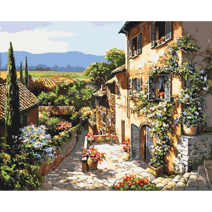 Картина за номерами Ідейка "Пейзажі Тоскани" 40х50см КНО2232