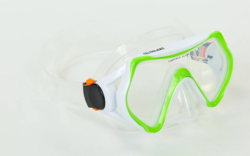 Маска для плавания детская planeta-sport Zelart M169-PVC 5-12лет Зеленый