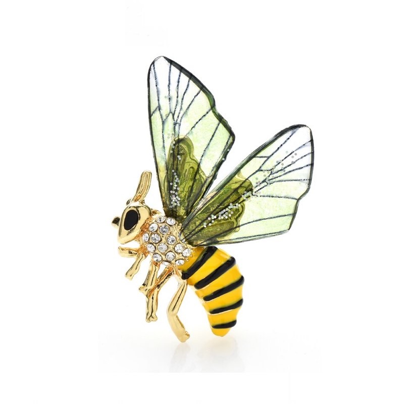 Брошь BROCHE Пчела зелёная BRBF113354