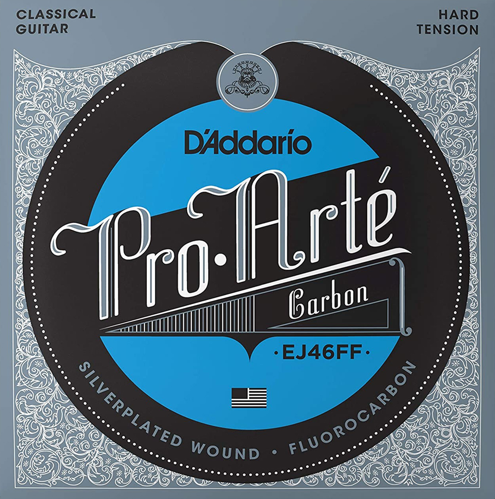 Струны для классической гитары D'Addario EJ46FF Classical Silverplated Wound Fluоrocarbon Hard Tension