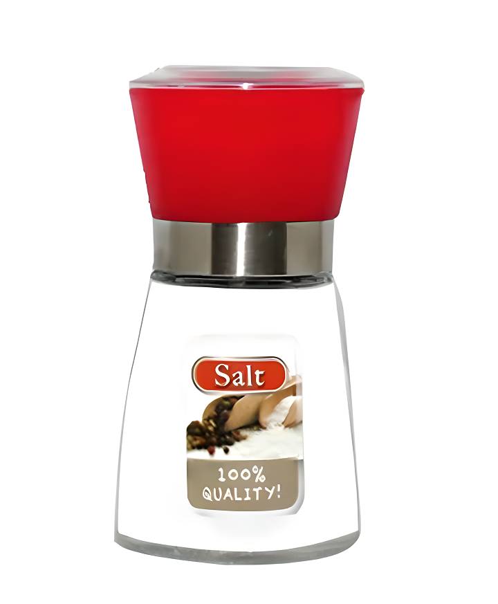 Млин для солі та перцю SNT Правила кухні 7032-2 180 мл Прозорий/Червоний (SK001471)