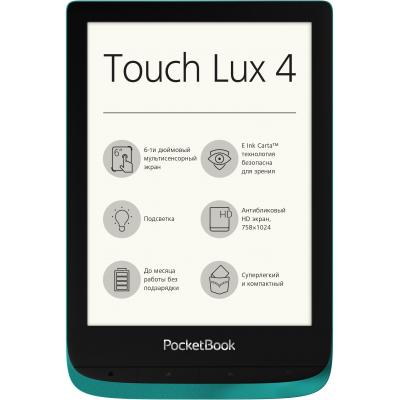 Електронна книга PocketBook 627 Touch Lux4 Emerald Green (PB627-C-CIS)