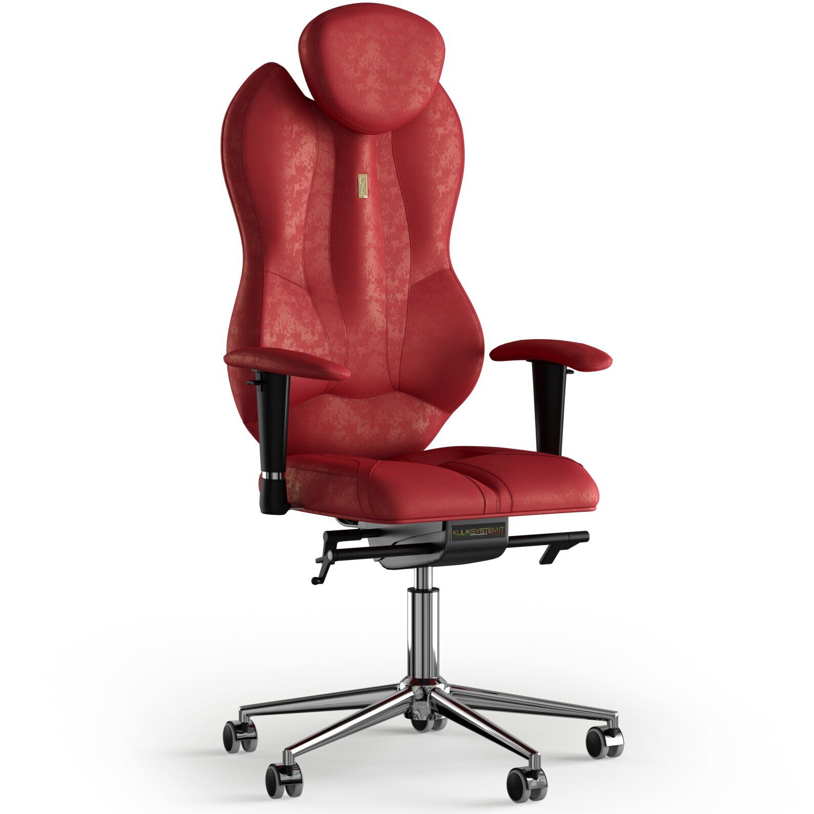 Кресло KULIK SYSTEM GRAND Антара с подголовником без строчки Красный (4-901-BS-MC-0308)