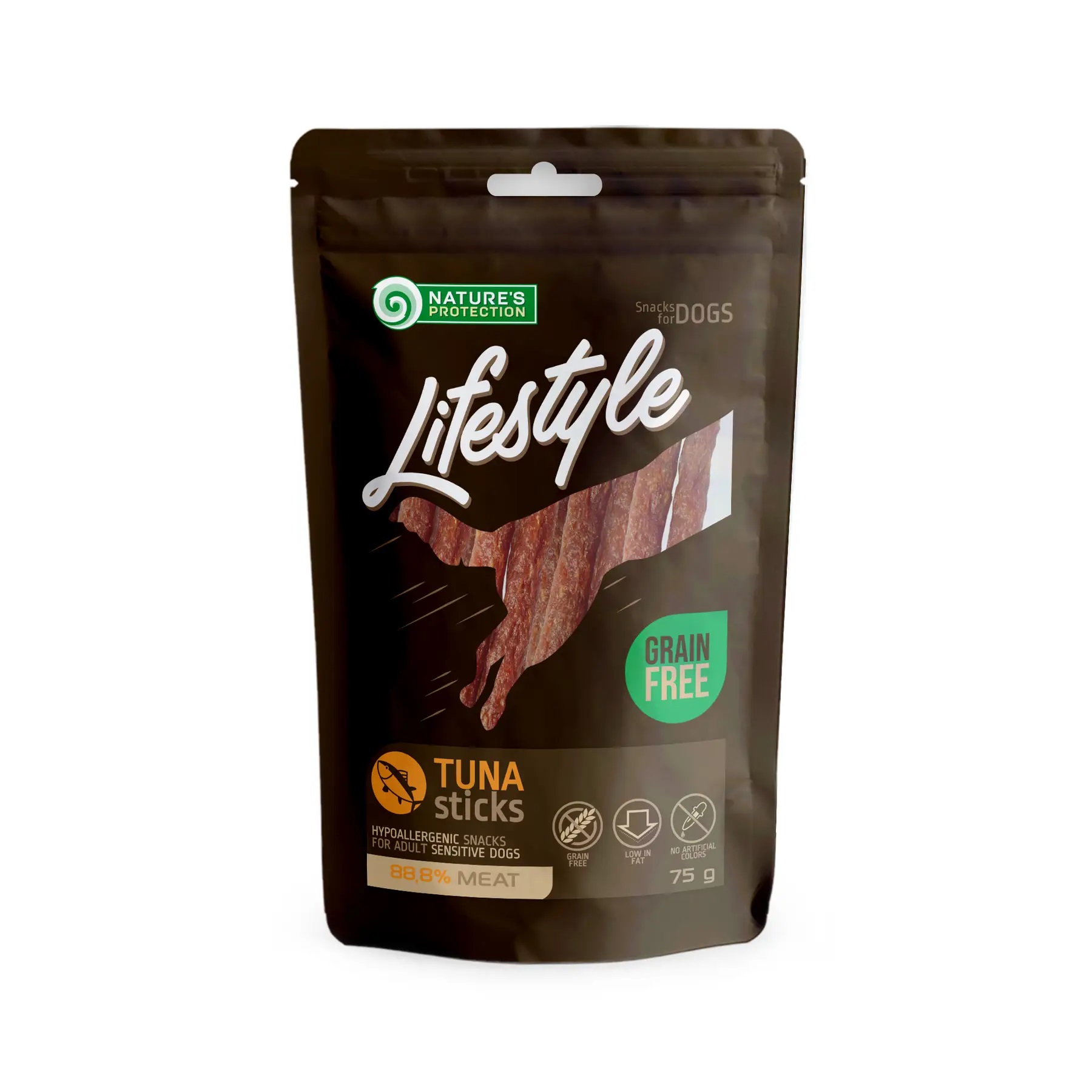 Лакомство для собак палочки из тунца Nature's Protection Lifestyle Snacks For Dogs Tuna Sticks 75 г (SNK46128)
