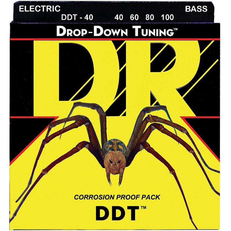 Струни для бас-гітари DR DDT-40 Drop-Down Tuning Light Bass 4-Strings 40/100