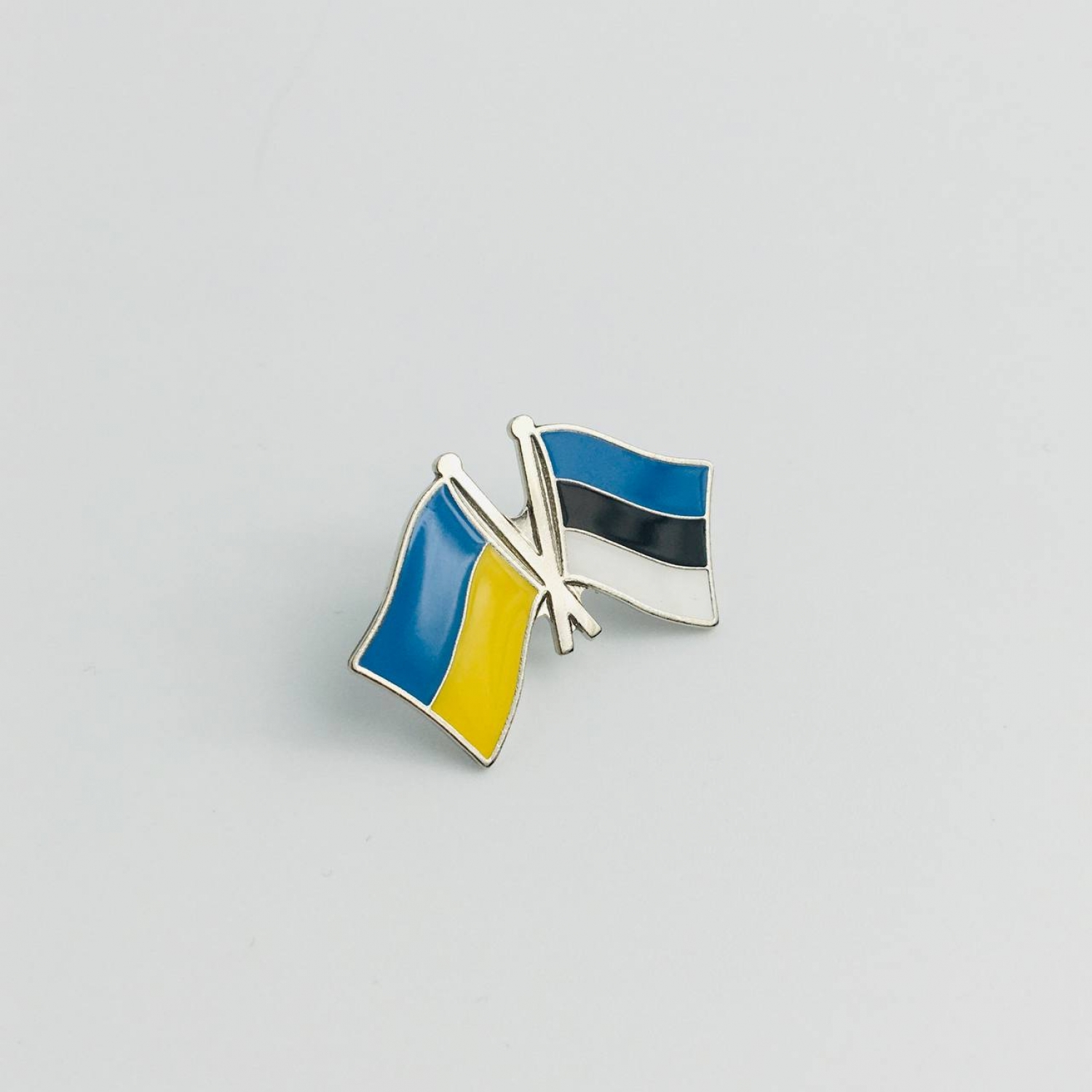 Флаги Украины Эстония Dobroznak значок 26х20 мм (6274)