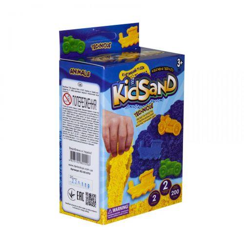 Кинетический песок Danko Toys KidSand: Техника с формочками, 200 г (укр)