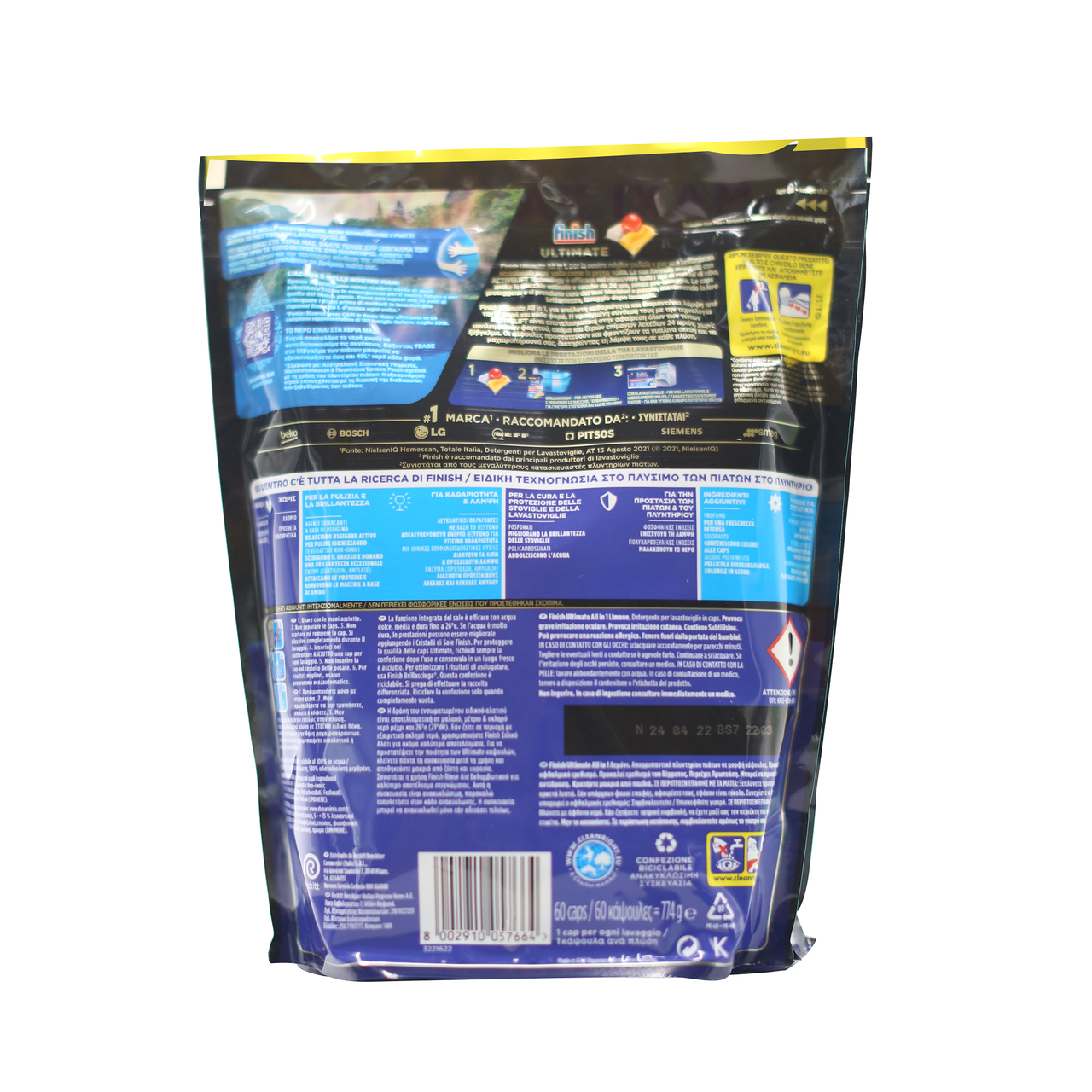 Таблетки для посудомийних машин Finish Quantum Ultimate Lemon 60 шт